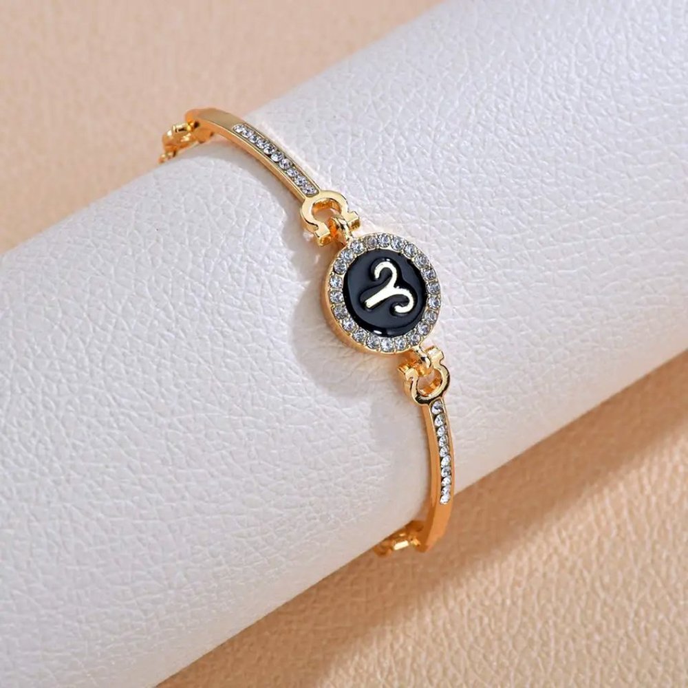 Aries Zodiac Pendant Bracelet
